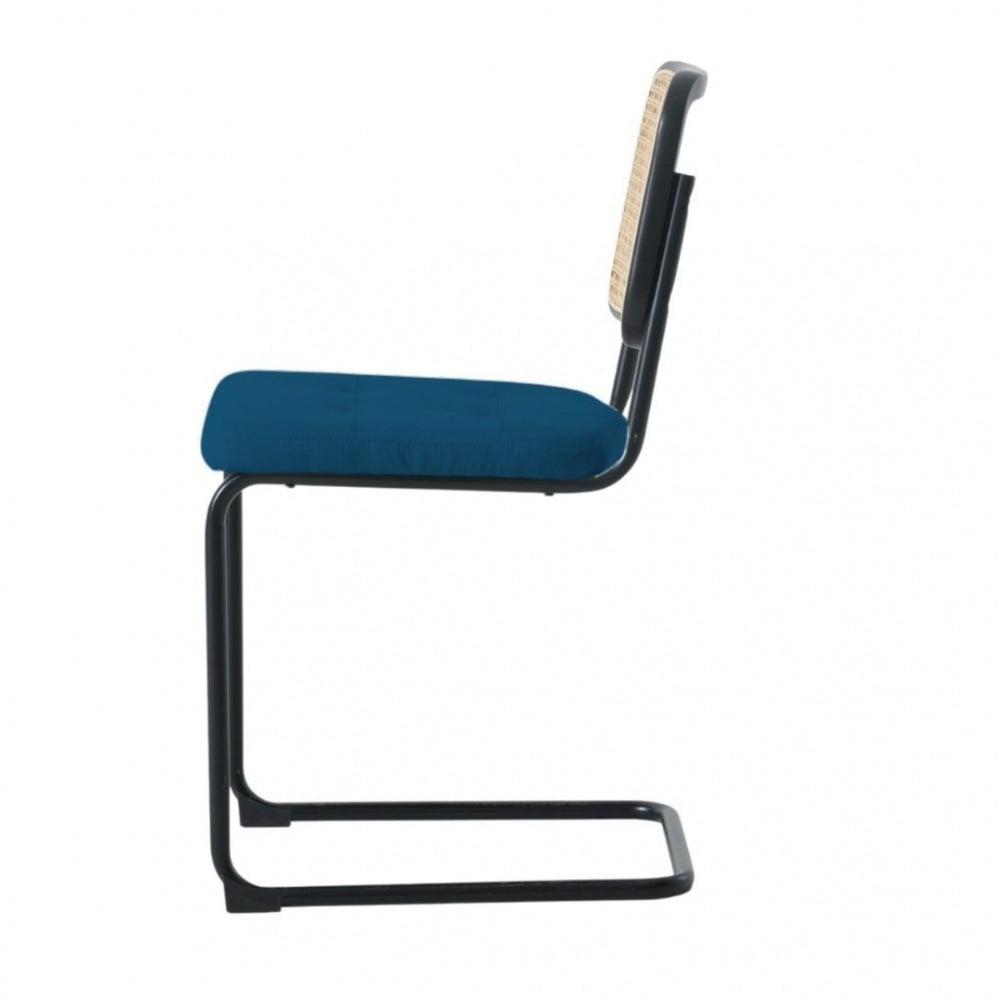 Fusion Living Navy Camden Cantilever Dining Chair