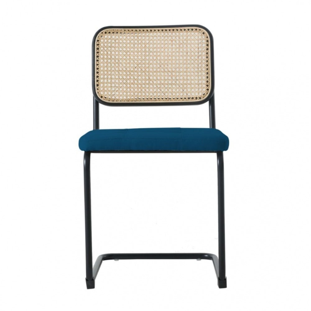 Fusion Living Navy Camden Cantilever Dining Chair