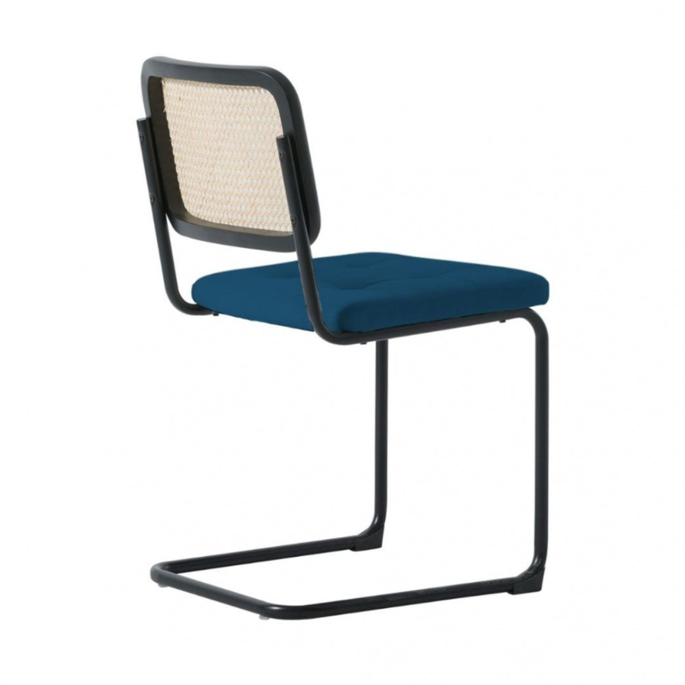 Fusion Living Navy Camden Cantilever Dining Chair