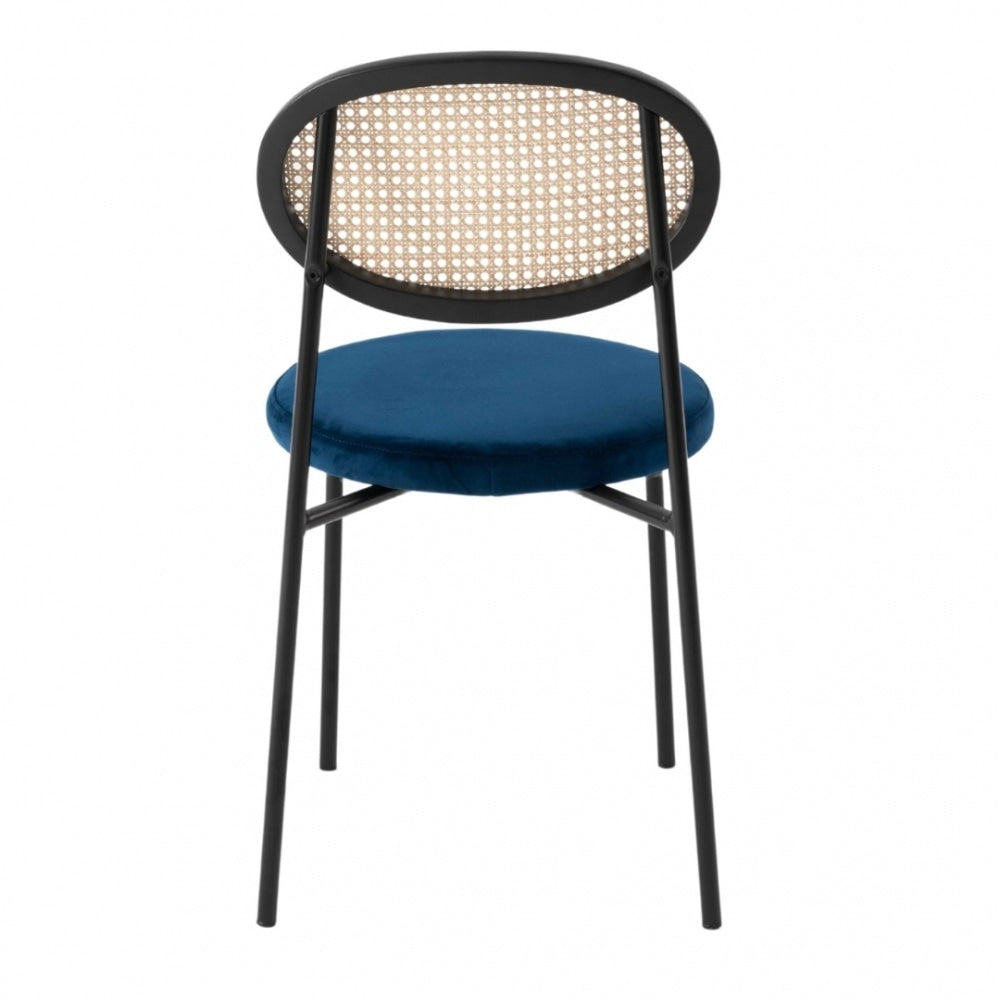 Fusion Living Paris Navy Velvet Dining Chair