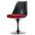 Black and Velveteen Scarlet Red Chelsea Side Chair