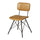 Duke Vintage Light Tan Leather Dining Chair