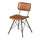 Duke Vintage Bruciato Chestnut Brown Leather Dining Chair