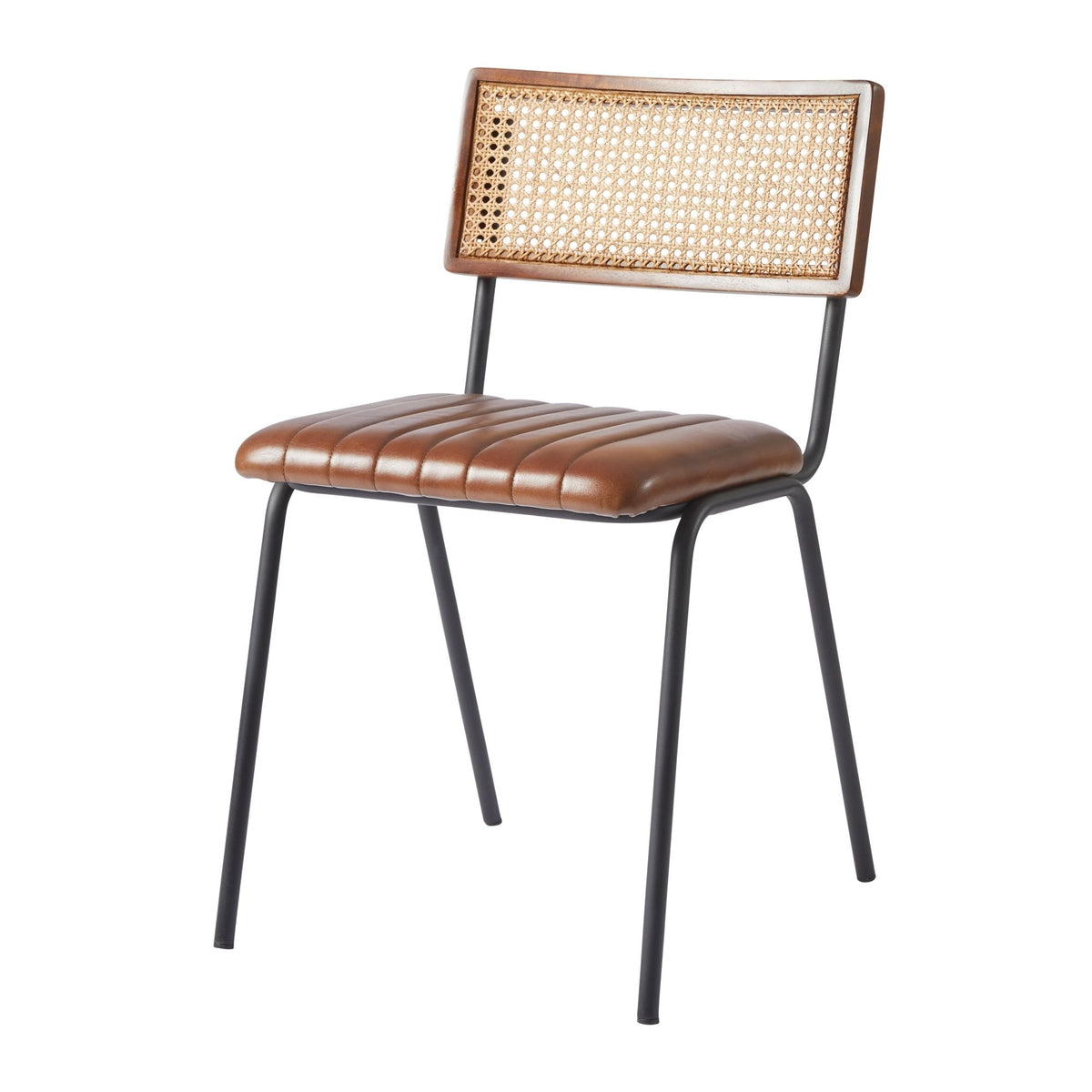 Savanna Brown Leather Dining Chair