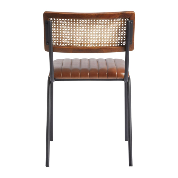 Savanna Brown Leather Dining Chair