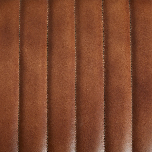 Savanna Brown Leather Bar Stool