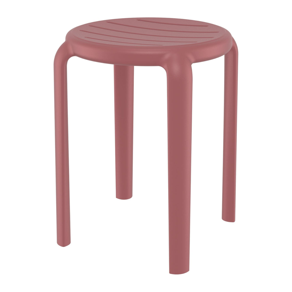 Tom Marsala Red Low Stool 45cm