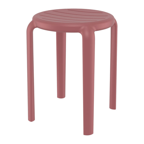 Tom Marsala Red Low Stool 45cm