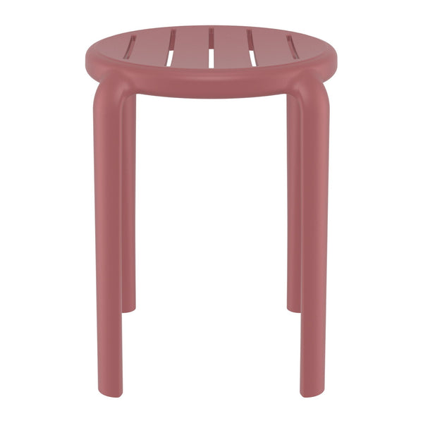 Tom Marsala Red Low Stool 45cm