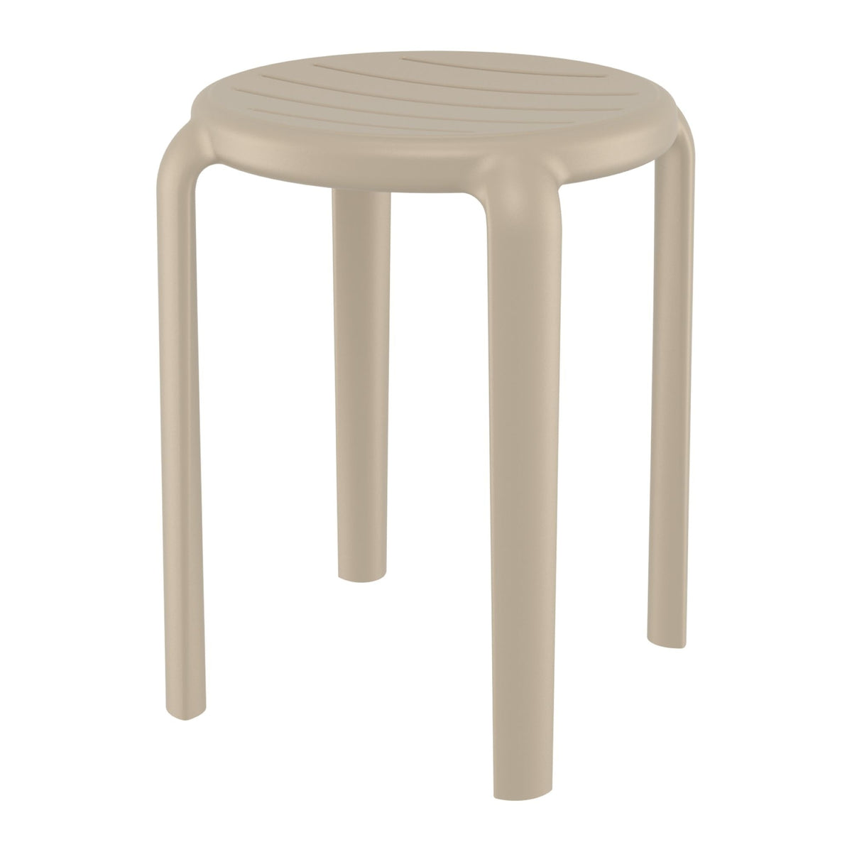 Tom Taupe Low Stool 45cm