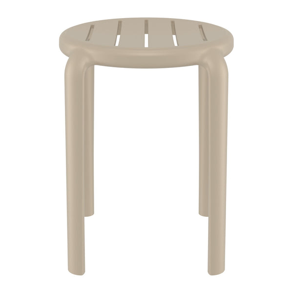Tom Taupe Low Stool 45cm