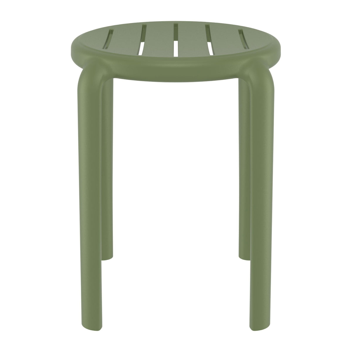 Tom Olive Green Low Stool 45cm