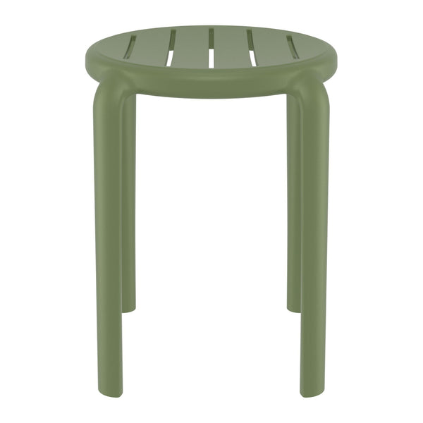 Tom Olive Green Low Stool 45cm