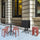 Tom Marsala Red Low Stool 45cm