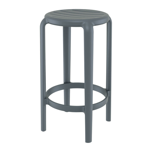 Tom Dark Grey Bar Stool 65cm