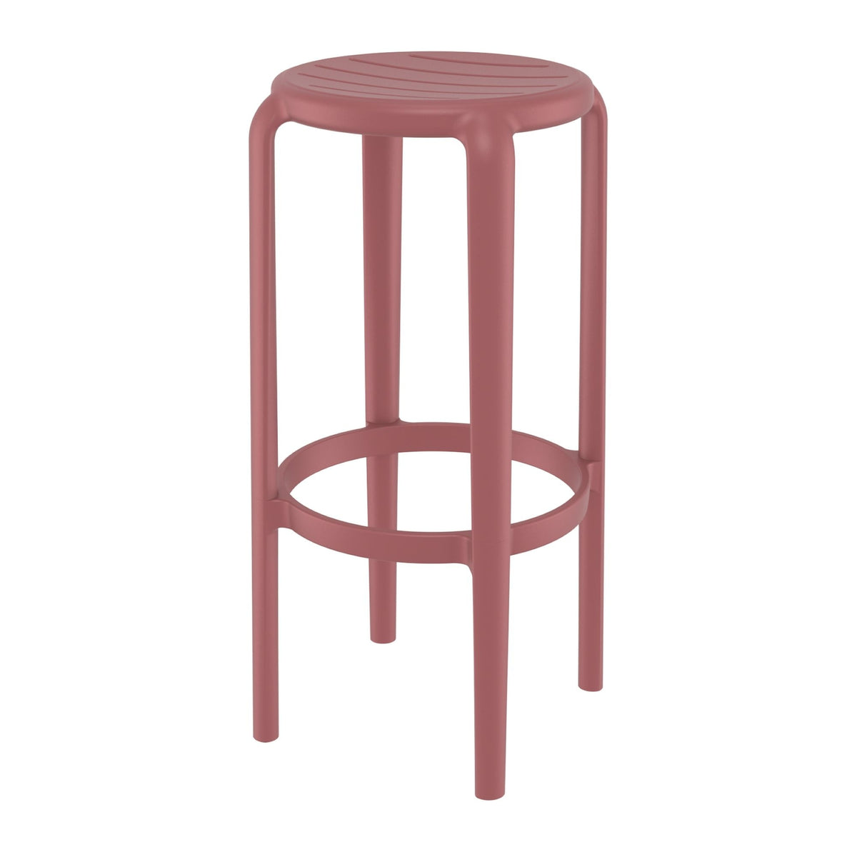 Tom Marsala Red Bar Stool 75cm