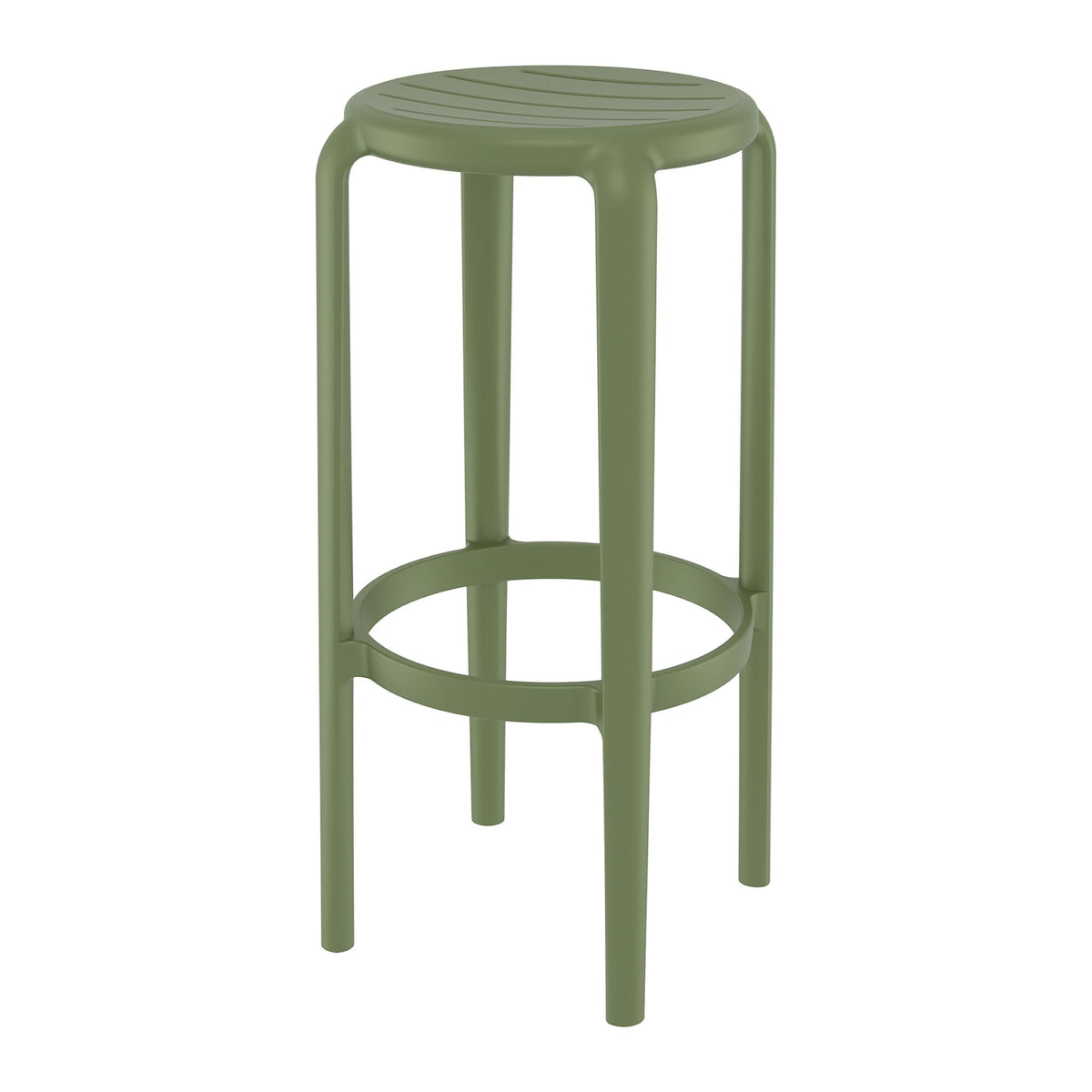 Tom Olive Green Bar Stool 75cm