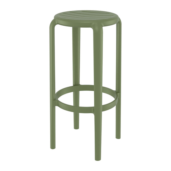 Tom Olive Green Bar Stool 75cm