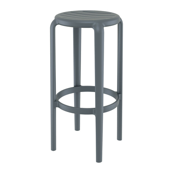 Tom Dark Grey Bar Stool 75cm