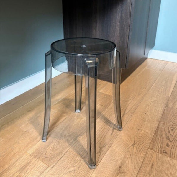 Fusion Living Ghost Style Low Stool Smoke Grey - 46.5cm