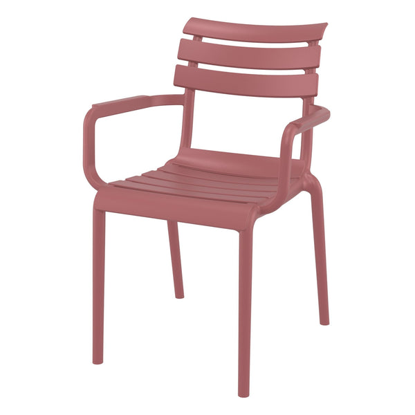 Paris Marsala Red Plastic Armchair