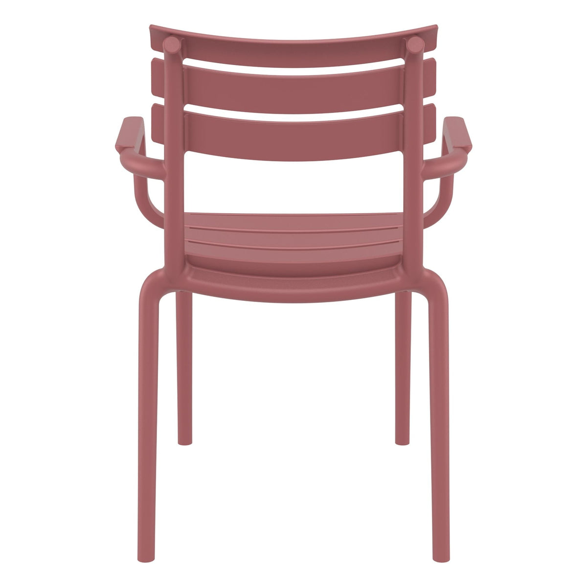 Paris Marsala Red Plastic Armchair