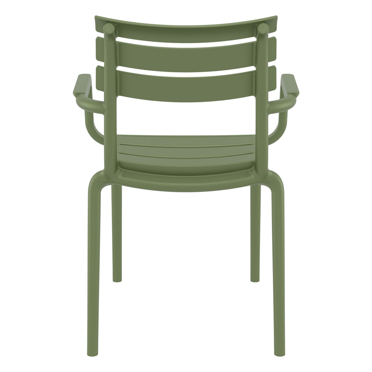 Paris Olive Green Plastic Armchair