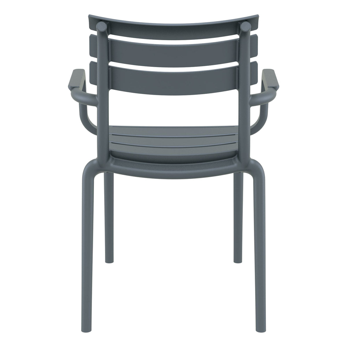 Paris Dark Grey Plastic Armchair