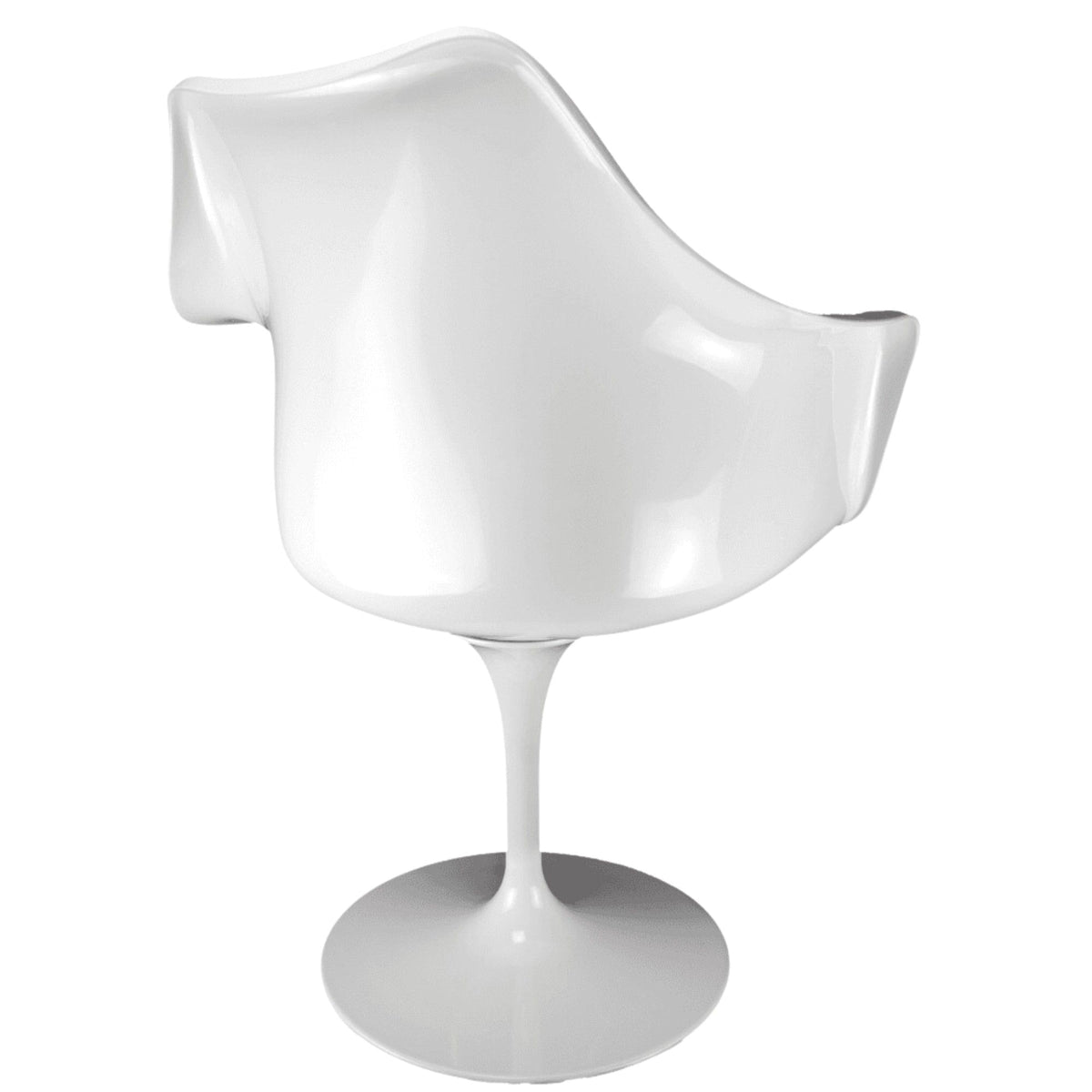 White and Velveteen Beige Chelsea Armchair