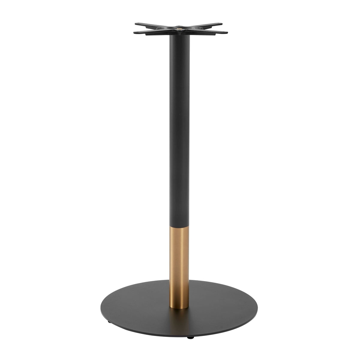 Omega Black Marble Laminate table top with Boston sleek Black and Gold base - Various sizes