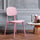 Oslo Baby Pink Plastic Dining Chair
