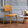 Oslo Mustard Yellow Plastic Dining Chair