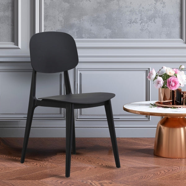 Oslo Black Plastic Dining Chair