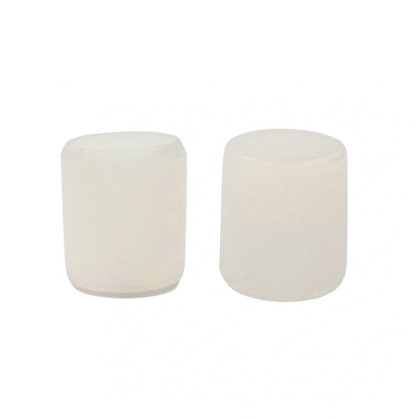 *RECOMMENDED* 4 x White Rubber Caps For Metal Legs/Floor Protection