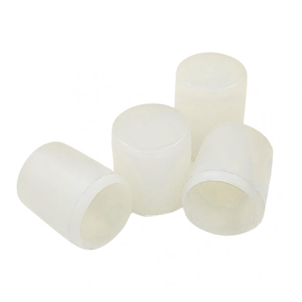 *RECOMMENDED* 4 x White Rubber Caps For Metal Legs/Floor Protection
