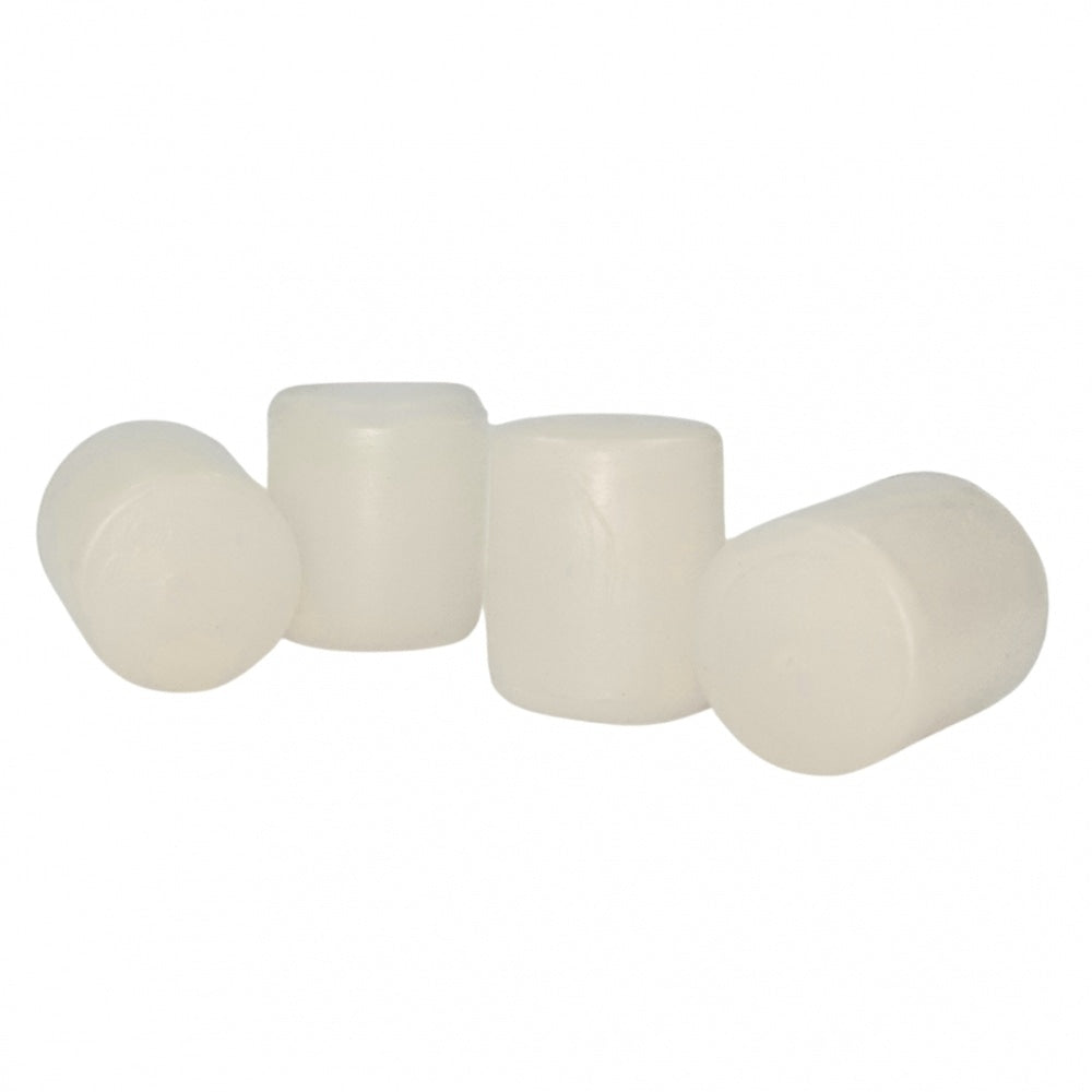*RECOMMENDED* 4 x White Rubber Caps For Metal Legs/Floor Protection