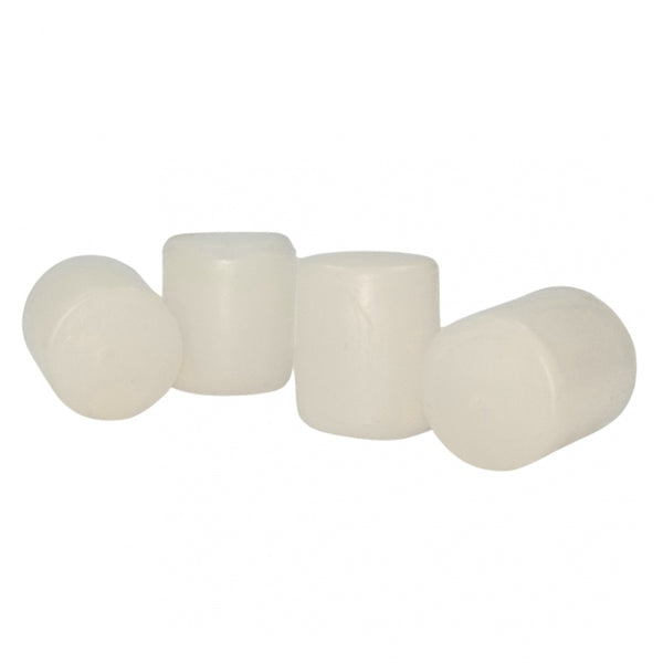 *RECOMMENDED* 4 x White Rubber Caps For Metal Legs/Floor Protection