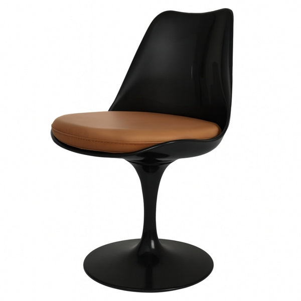 Black and Tan PU Chelsea Side Chair