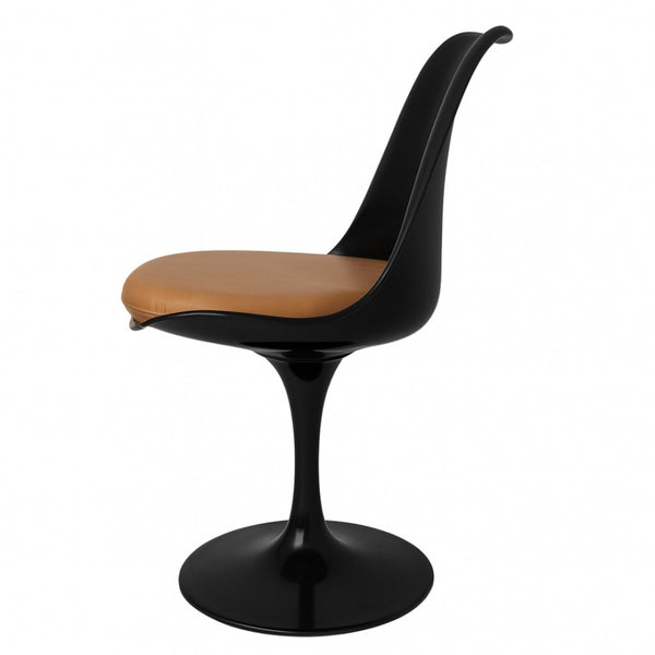 Black and Tan PU Chelsea Side Chair