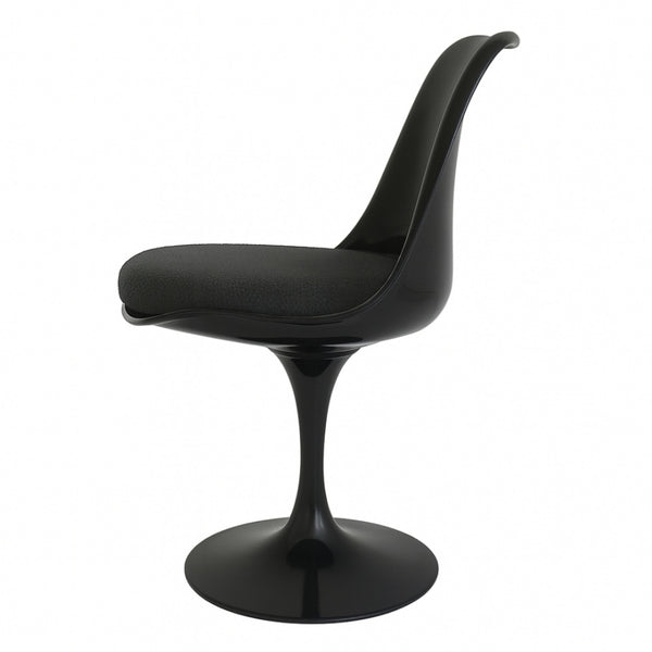 Black and Charcoal Grey Bouclé Chelsea Side Chair