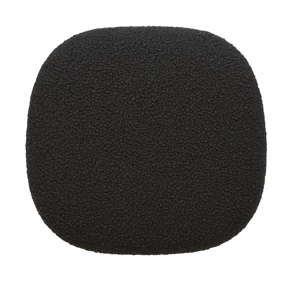 Charcoal Grey Bouclé Chelsea Side Chair Cushion