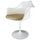 White and Taupe PU Chelsea Armchair