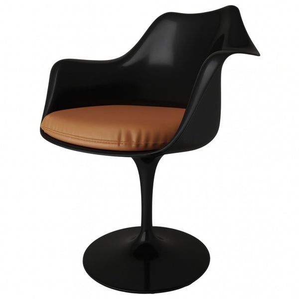 Black and Tan PU Chelsea Armchair
