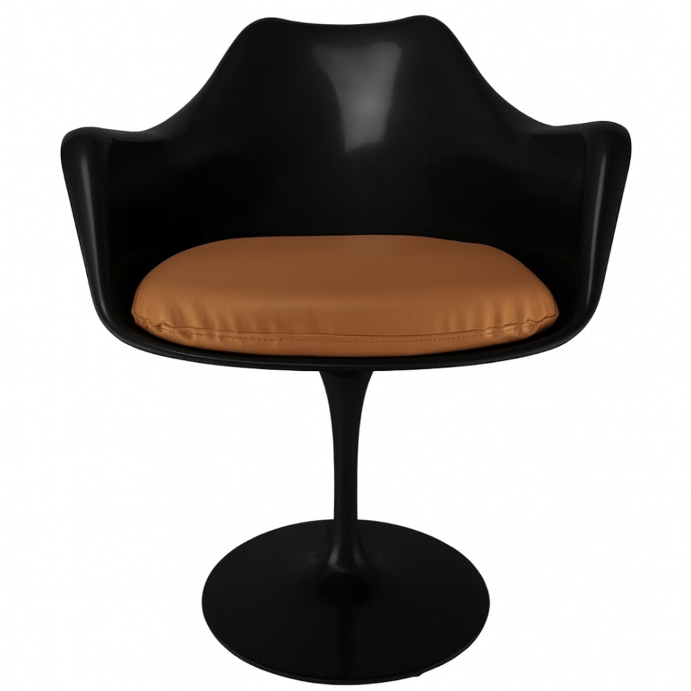 Black and Tan PU Chelsea Armchair