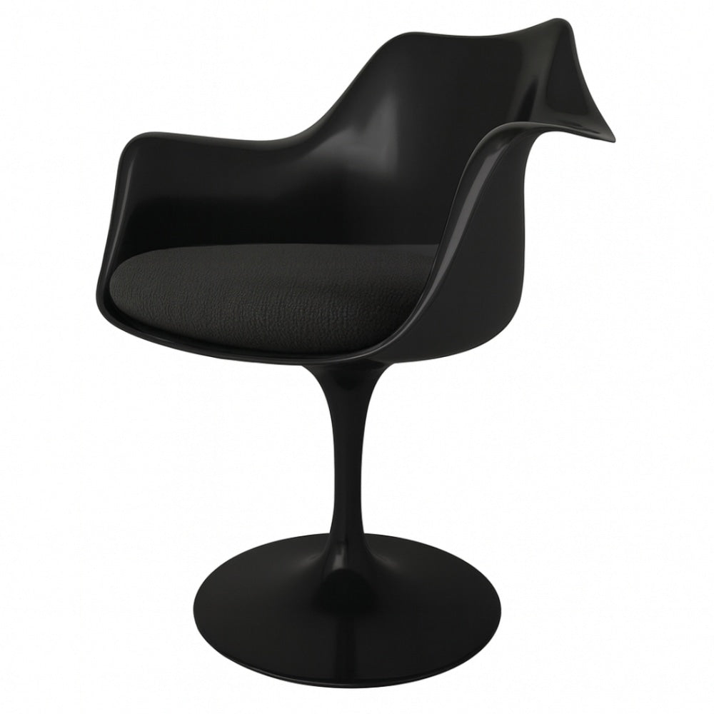 Black and Charcoal Grey Bouclé Chelsea Armchair