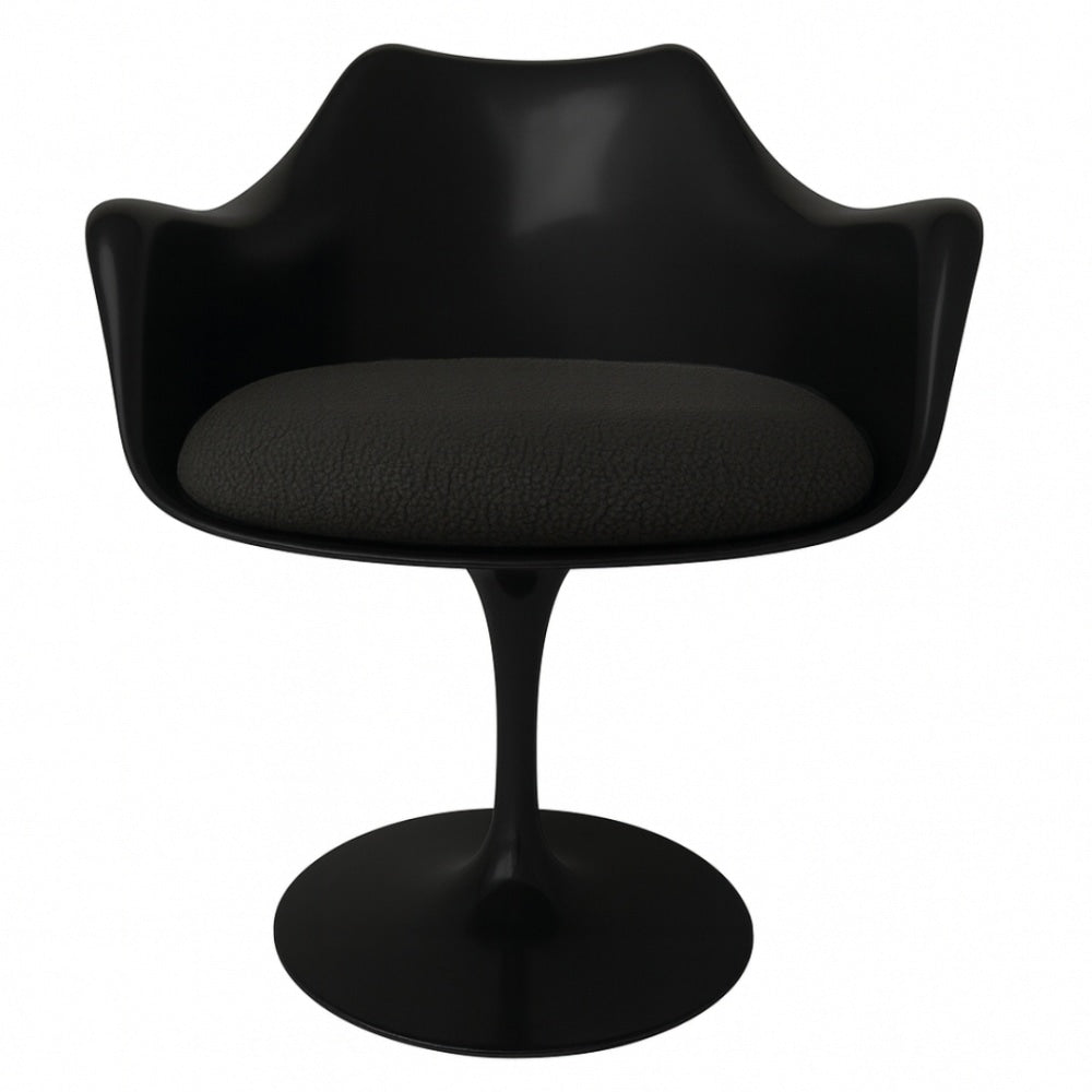 Black and Charcoal Grey Bouclé Chelsea Armchair