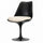 Black and Cream Bouclé Chelsea Side Chair