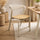 Fusion Living Darley Beige Dining Armchair