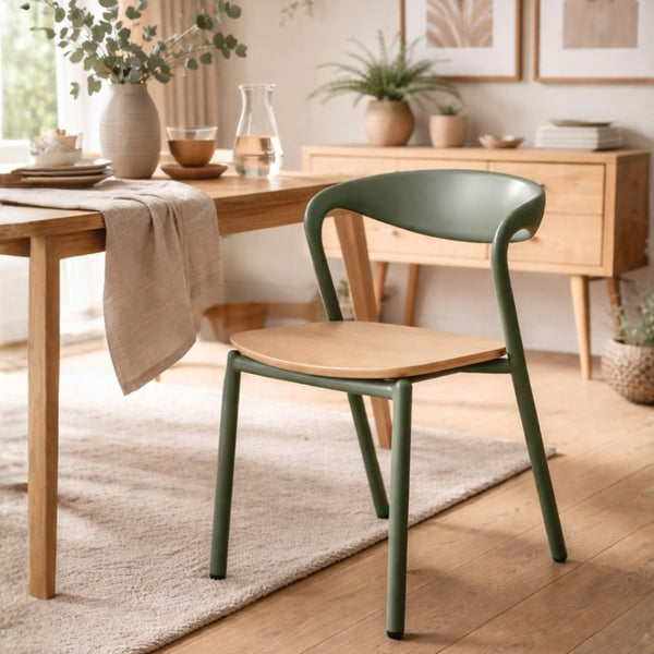 Fusion Living Darley Olive Green Dining Armchair