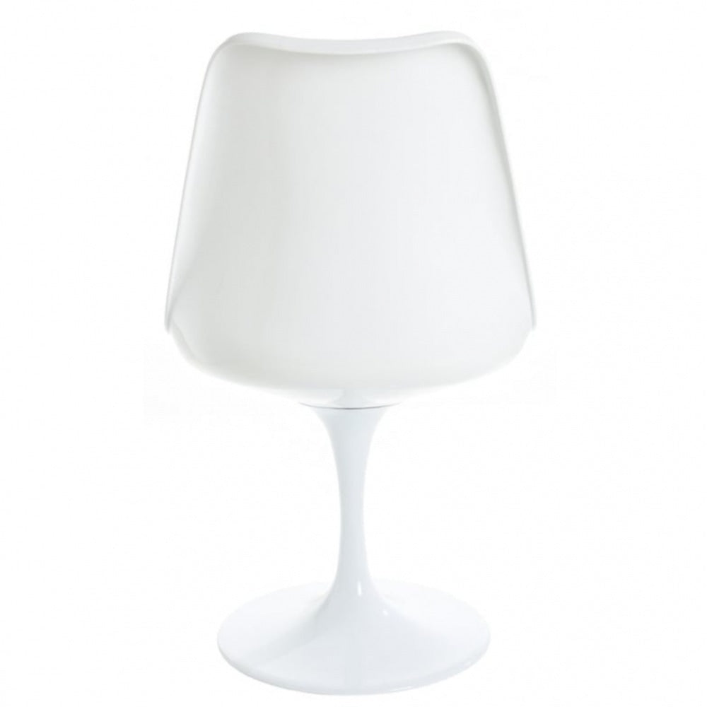 White and Sunflower Yellow Chenille Chelsea Side Chair